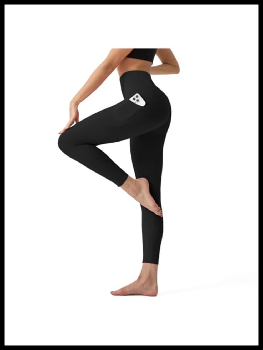 High Waisted Leggings No Front Seam Tummy Control Yoga Pants